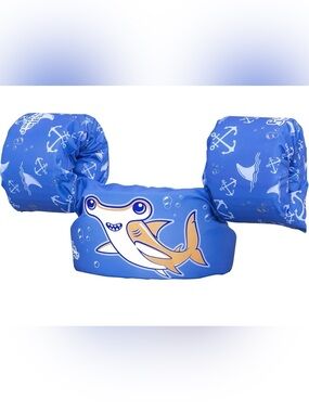 NWT Puddle Jumper Child Swim Vest Shark Blue